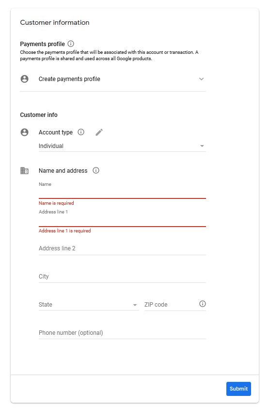 Payments Setup